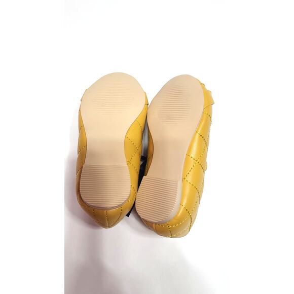 Janie and Jack yellow many jane ballet flats toddler girls size 5 - Picture 6 of 7
